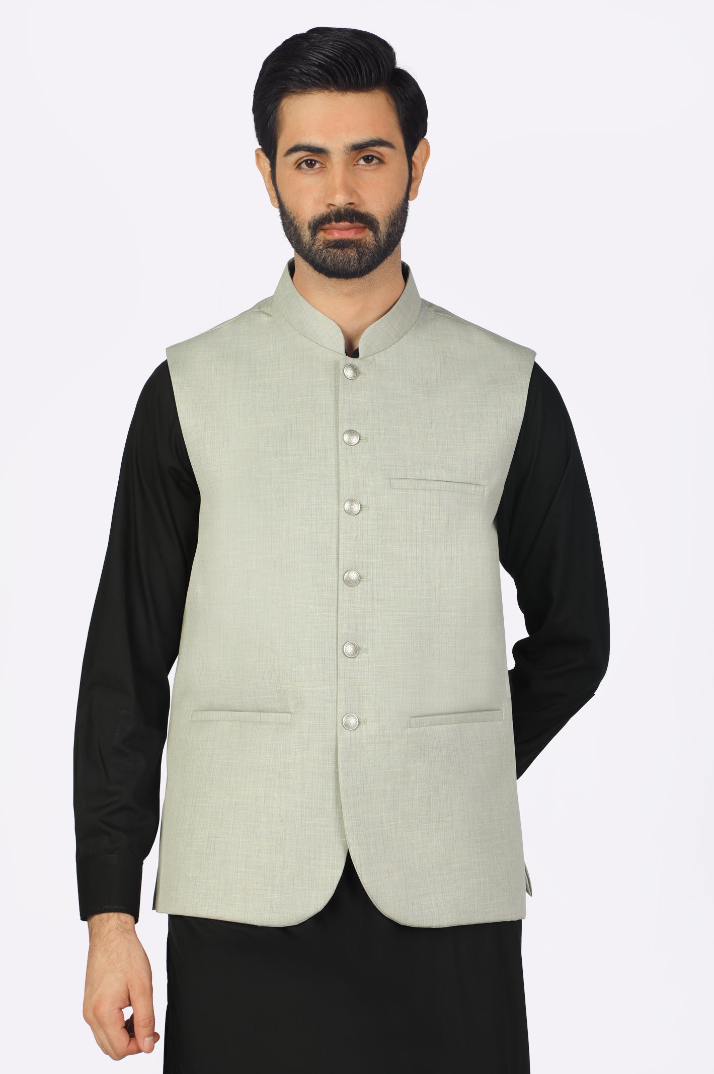 Light Green Waistcoat From Diners