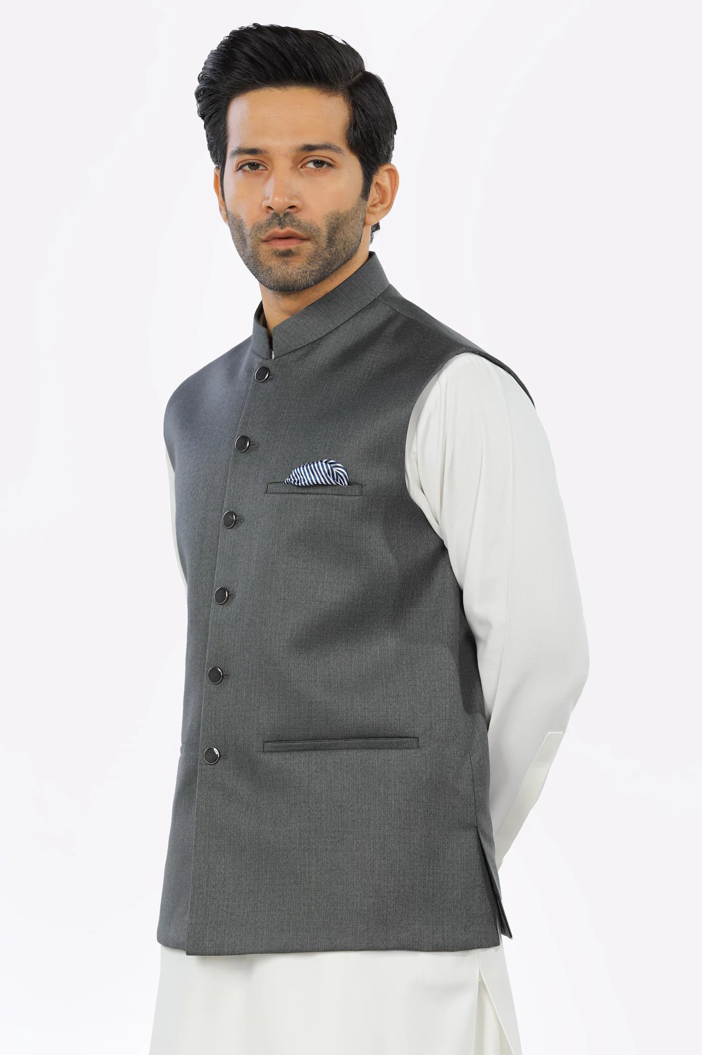 Dark Grey Waistcoat From Diners