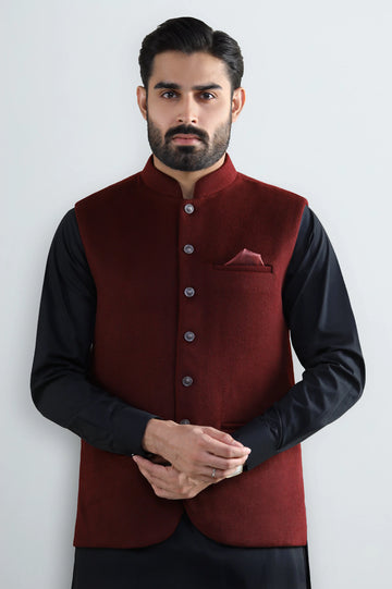 Maroon Waistcoat