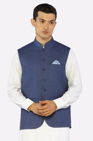 Navy Blue Waistcoat