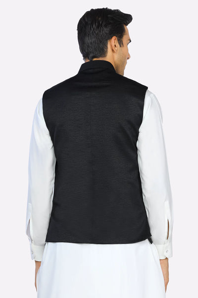 Black Formal Waistcoat for Men