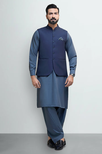 Navy Blue Waistcoat