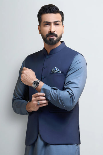 Navy Blue Waistcoat