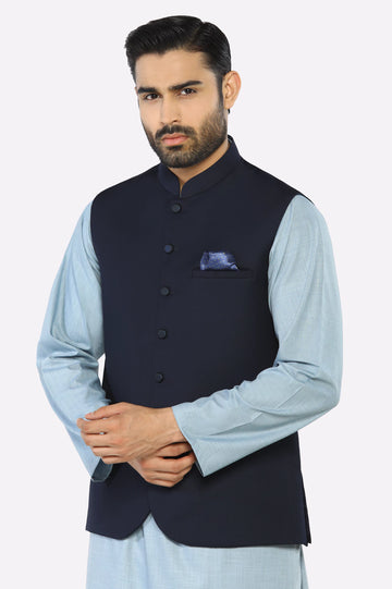 Navy Blue Waistcoat