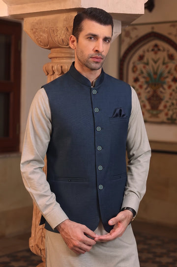 Navy Blue Waistcoat