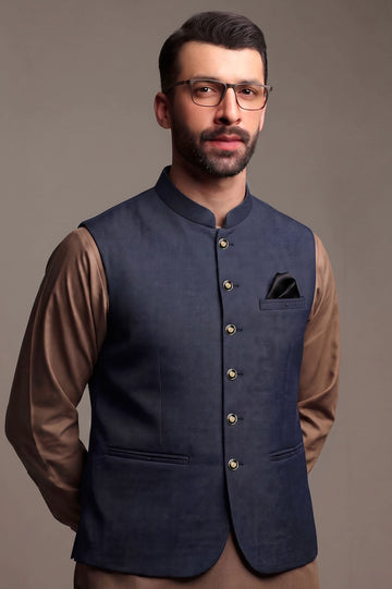 Navy Blue Waistcoat