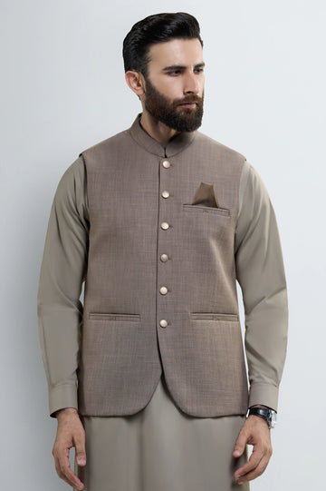 Dark Fawn Waistcoat