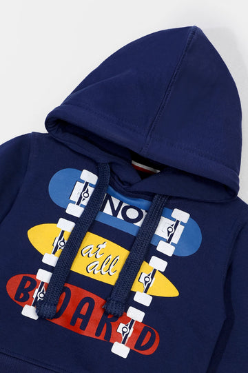Navy Blue Infant Boys Hoodie