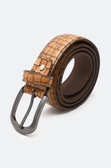 Tan Men's Belt