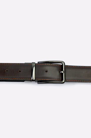 Black Brown Reversible Men's Belt