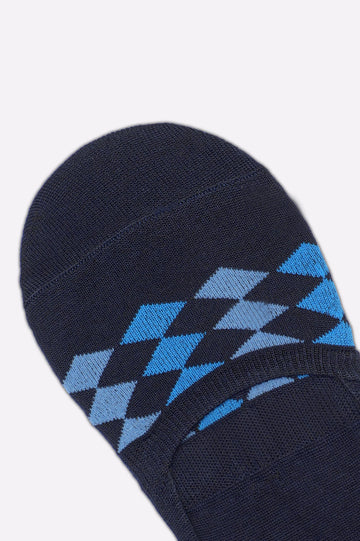 Blue Hidden Socks