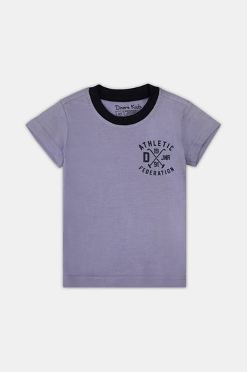 Boys Purple Statement T-Shirt