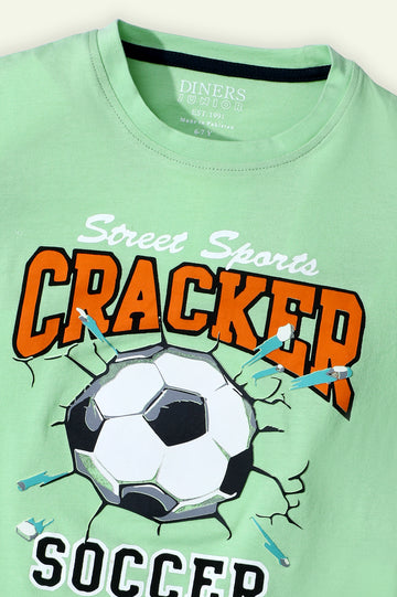 Soccer Ball Print Tees From Diners