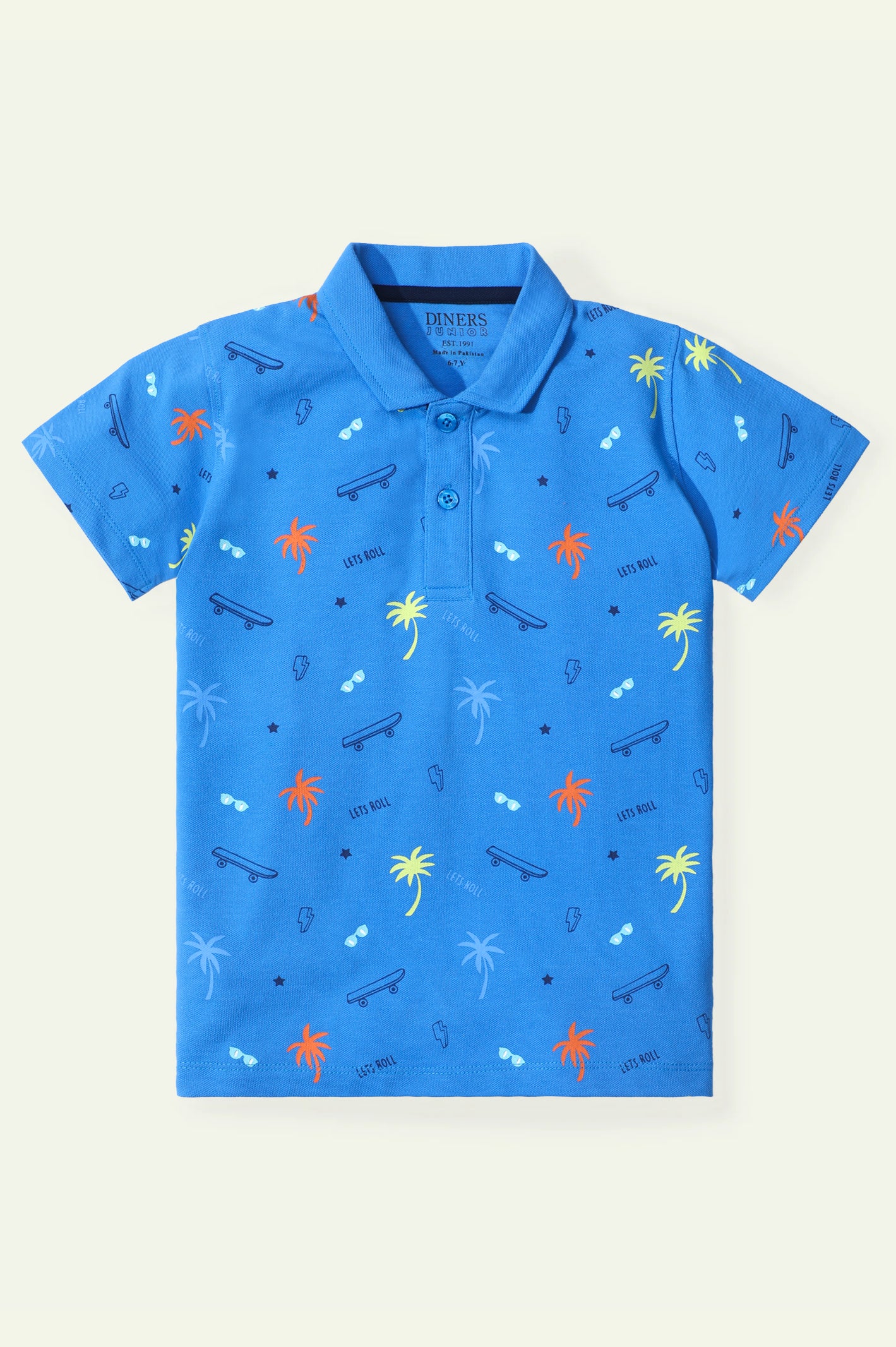 Graffiti Print Polo From Diners