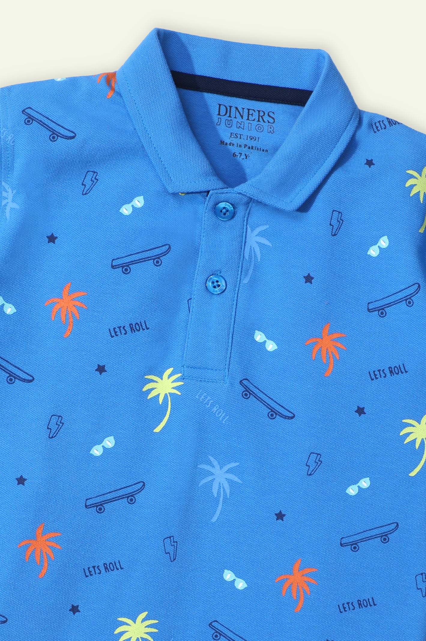 Graffiti Print Polo From Diners