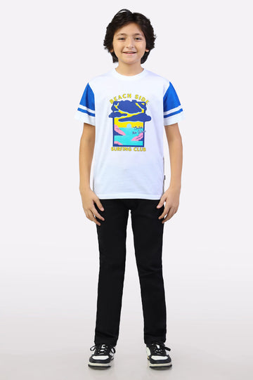 Beach Side Graphic Print T-Shirt