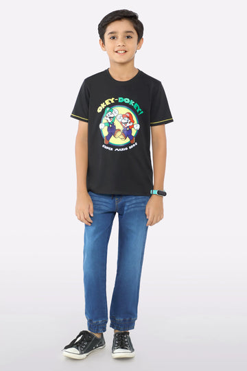 Super Mario Bros Printed T-Shirt