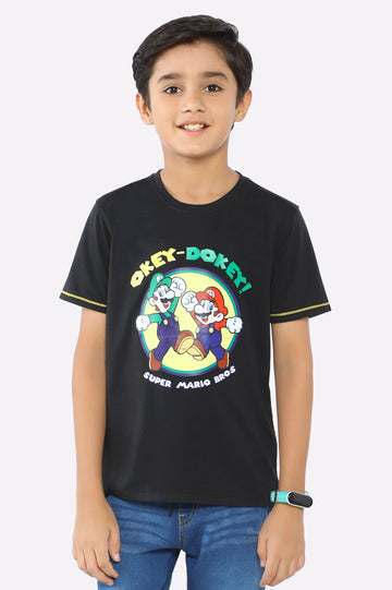 Super Mario Bros Printed T-Shirt