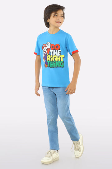 Super Mario Graphic Printed T-Shirt