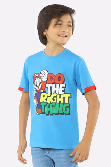 Super Mario Graphic Printed T-Shirt