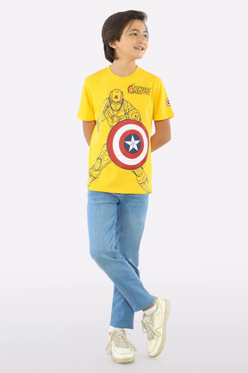 Captain America Graphic Printed T-Shirt