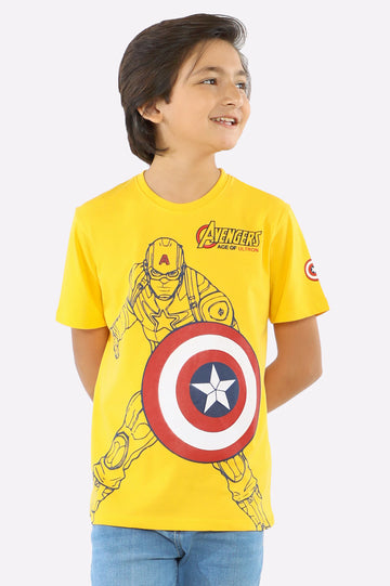 Captain America Graphic Printed T-Shirt