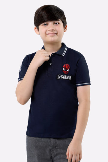 Navy Blue Boys Polo