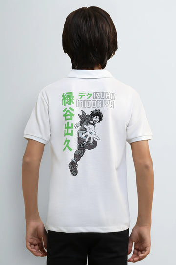 Izuku Graphic Printed Polo