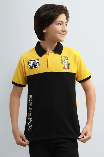 Mustard Graphic Boys Polo