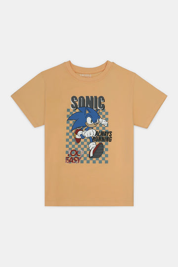 Sonic Graphic Print Boys T-Shirt