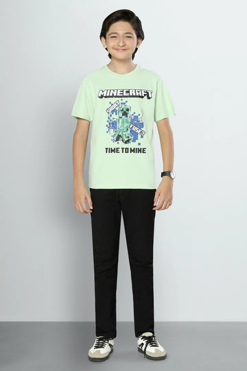 Minecraft Graphic Print Boys T-Shirt