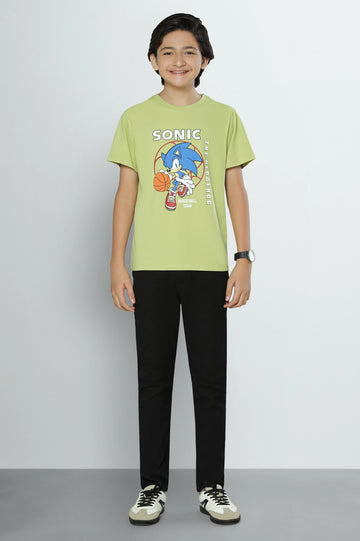 Sonic Graphic Print Boys T-Shirt