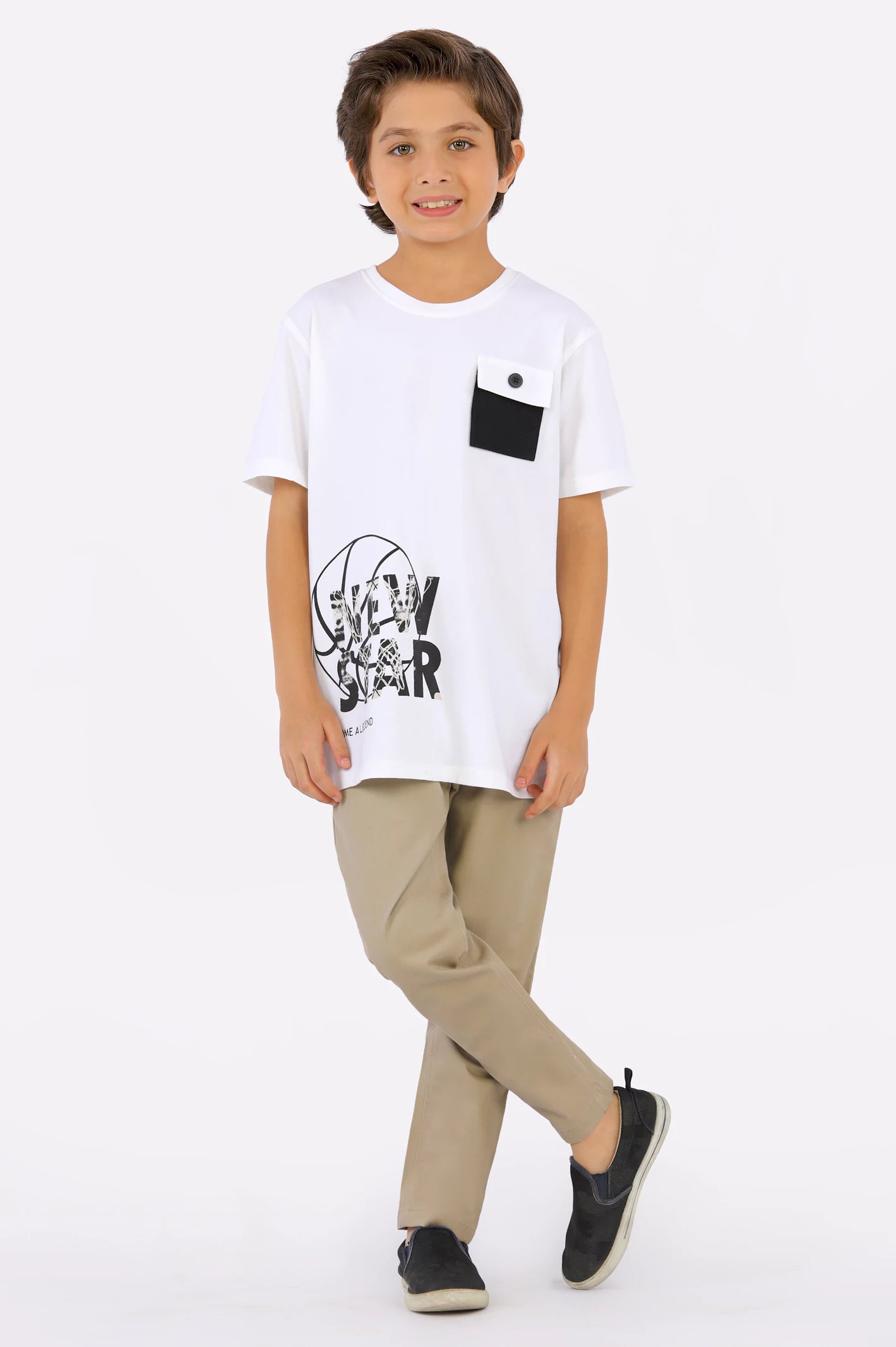 White Graphic Printed T-Shirt From Diners