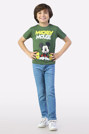Mickey Mouse Graphic Printed T-Shirt