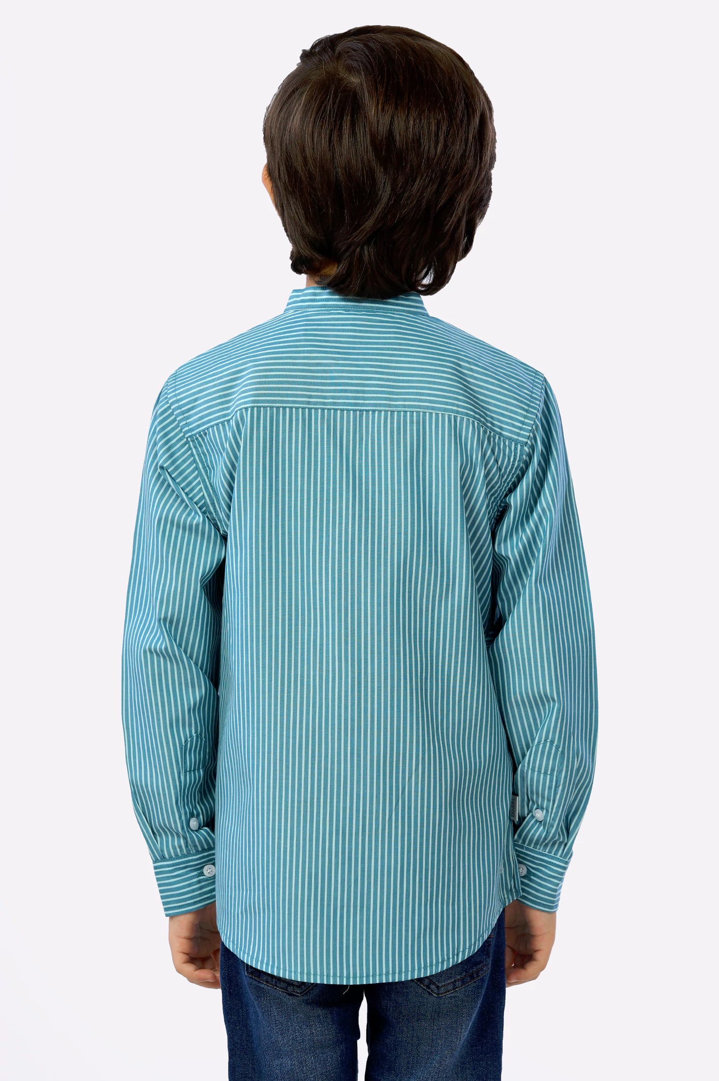 Green Pinstripe Boys Shirt From Diners