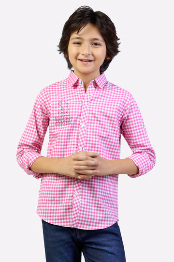 Gingham Check Casual Shirt