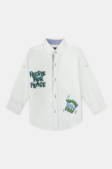 White Boys Casual Shirt