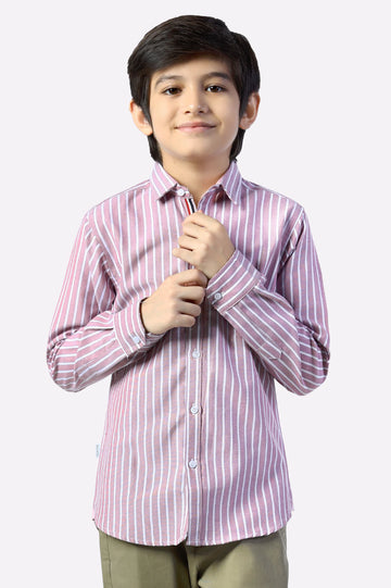 Medium Red Stripes Casual Shirt