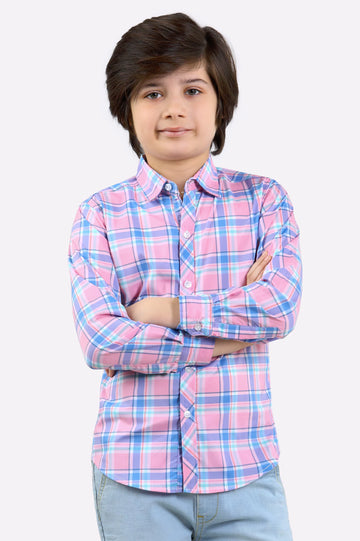Glen Plaid Check Casual Shirt
