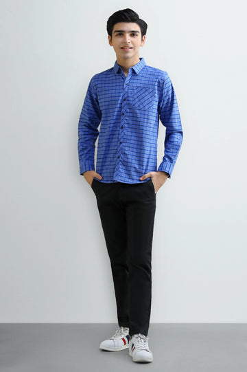 Tattersall Check Boys Casual Shirt