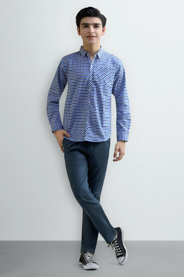 Gingham Check Casual Shirt