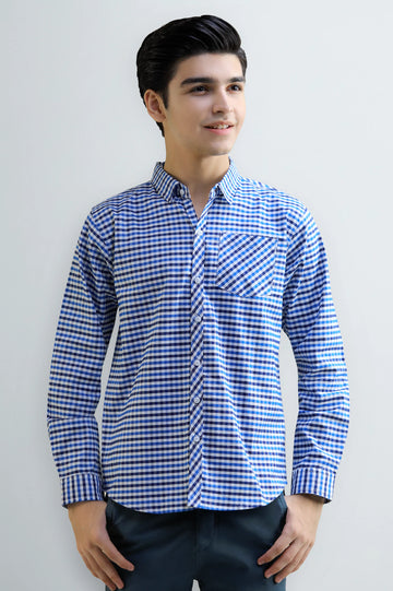 Gingham Check Casual Shirt