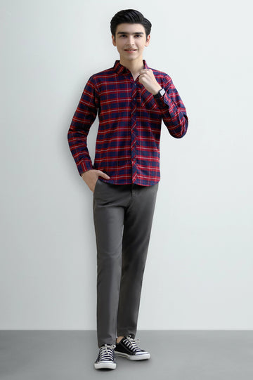 Check Boys Casual Shirt
