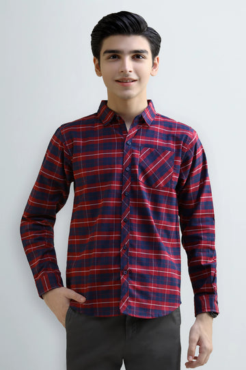 Check Boys Casual Shirt