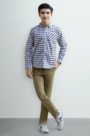 Tattersall Check Boys Casual Shirt