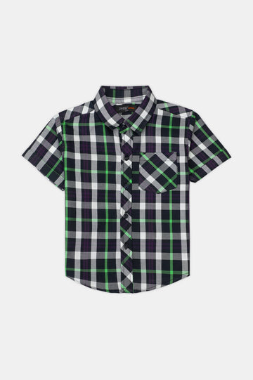 Indigo Check Casual Shirt