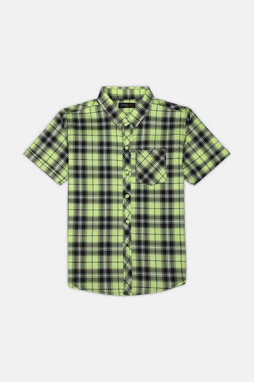 Glen Plaid Check Casual Shirt