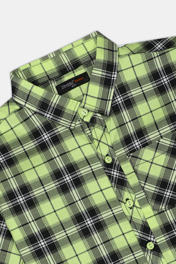 Glen Plaid Check Casual Shirt