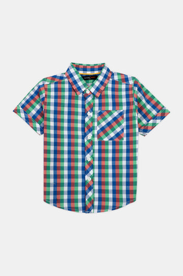 Multicolor Gingham Check Casual Shirt