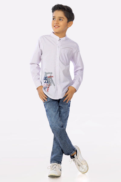 Multicolor Minicheck Boys Shirt From Diners